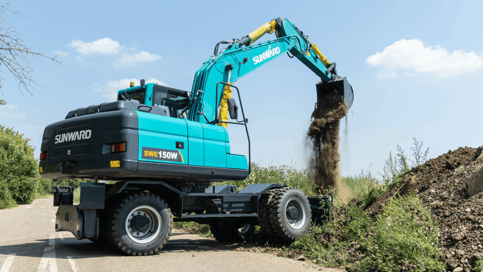 Колёсный экскаватор SWE150W