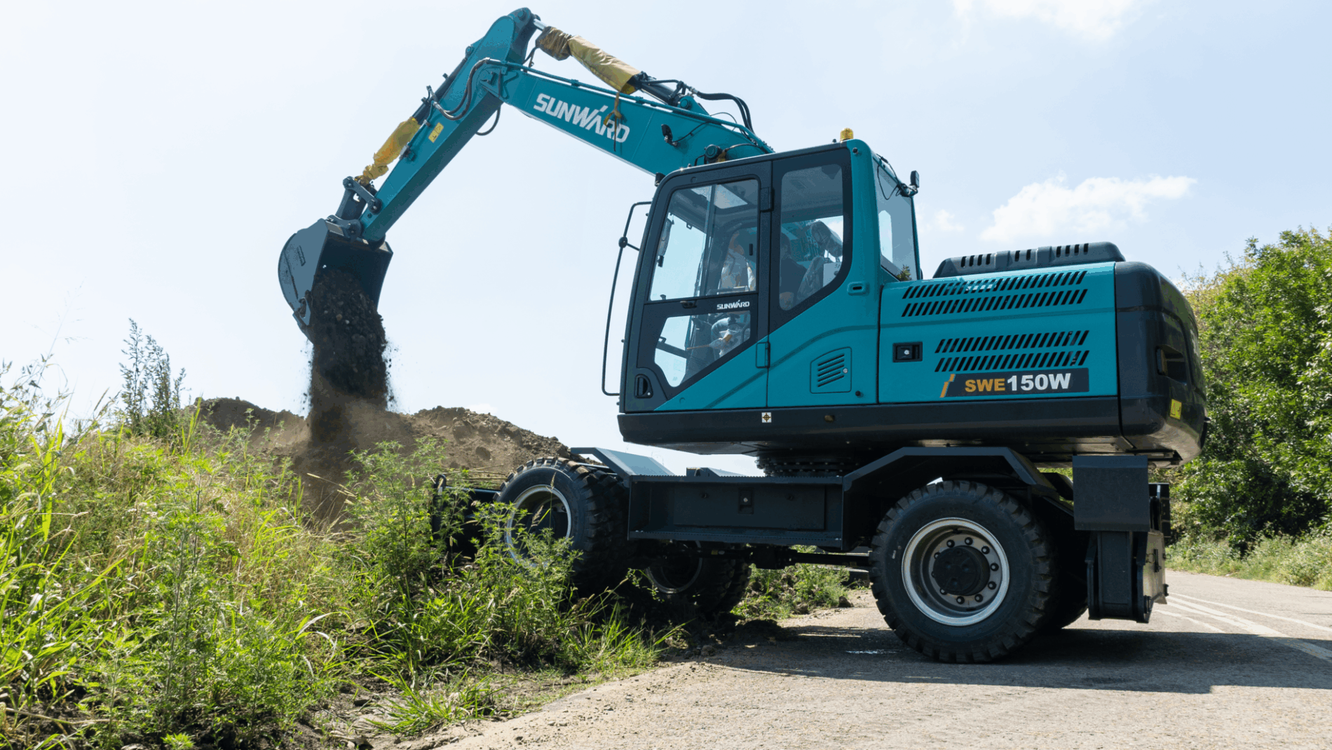 Колёсный экскаватор SWE150W