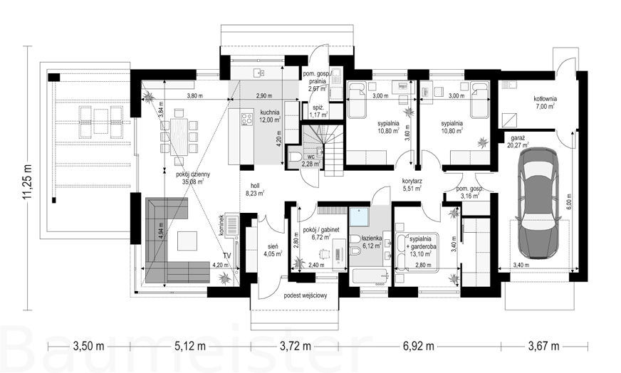 Строительство дома по проекту 60-85, 187 кв.м
