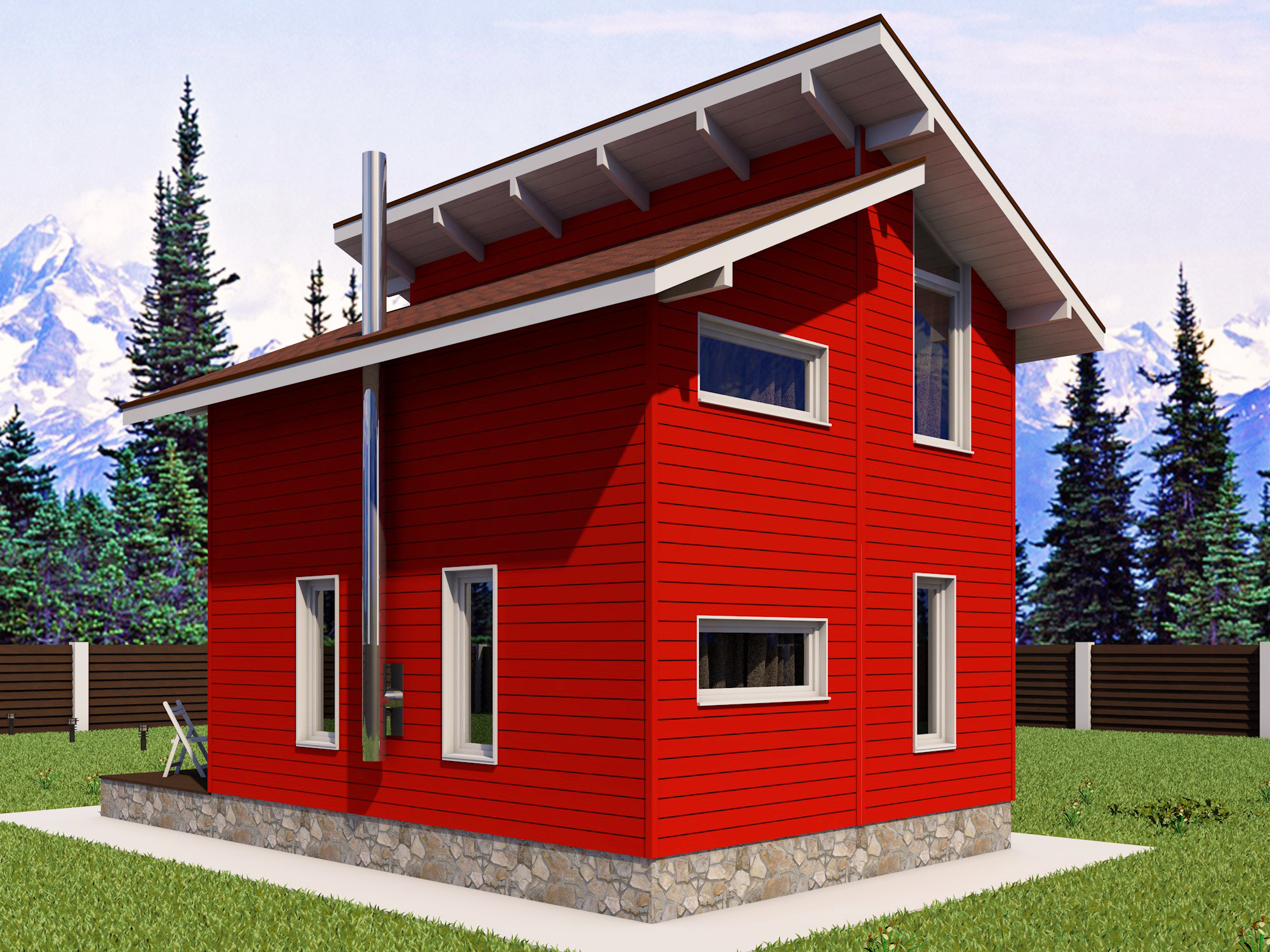 Норвежский дом 60 кв.м