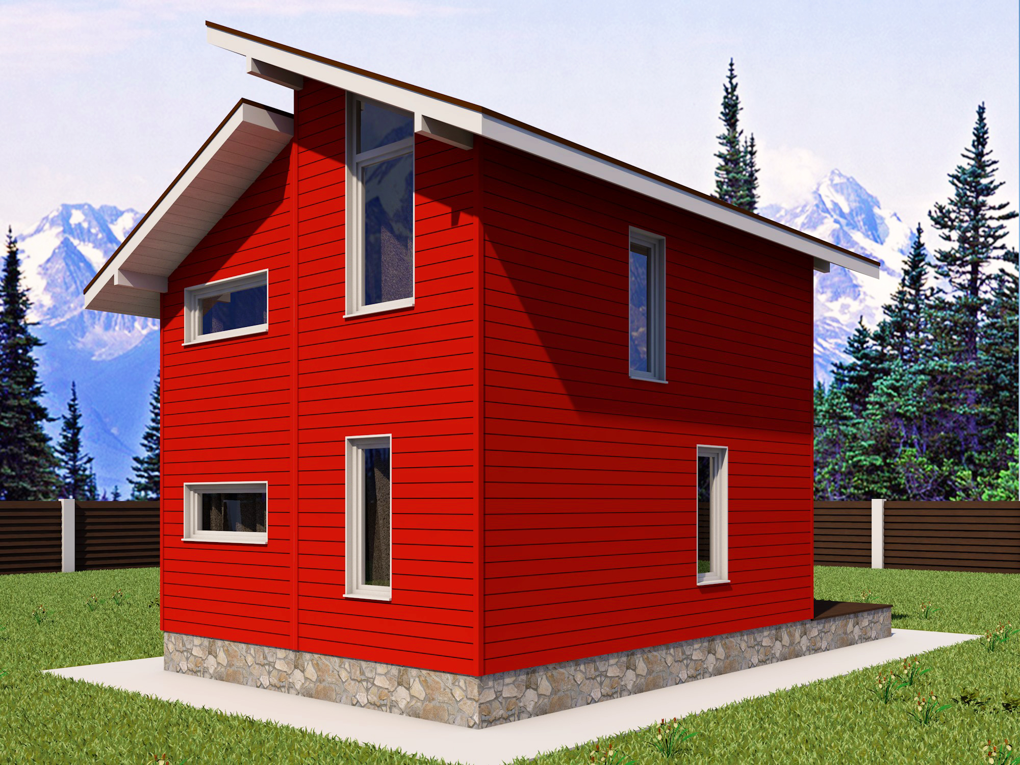 Норвежский дом 60 кв.м