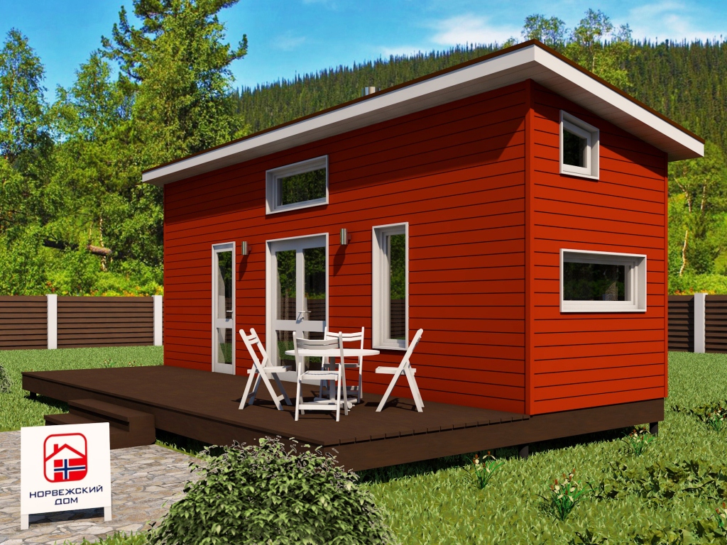 Норвежский дом 29 кв.м. плюс терраса 21 кв.м