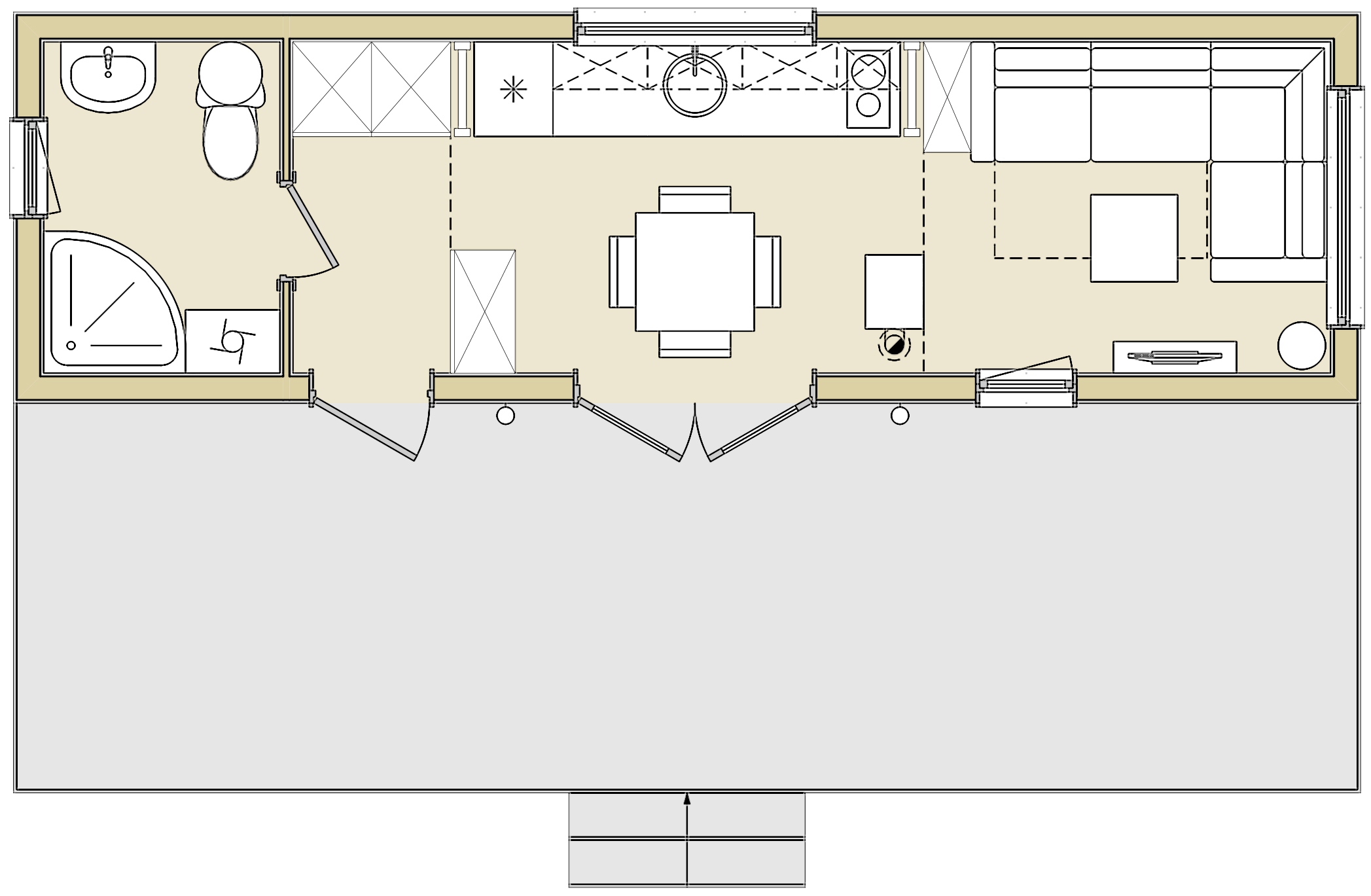 Норвежский дом 29 кв.м. плюс терраса 21 кв.м