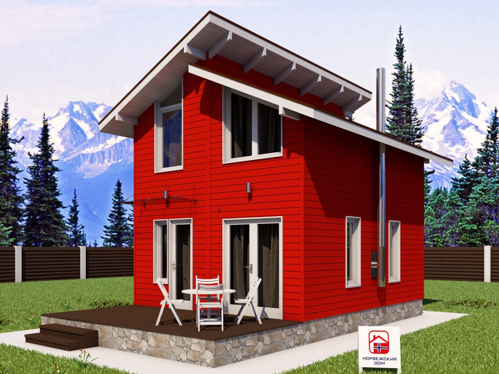 Норвежский дом 60 кв.м