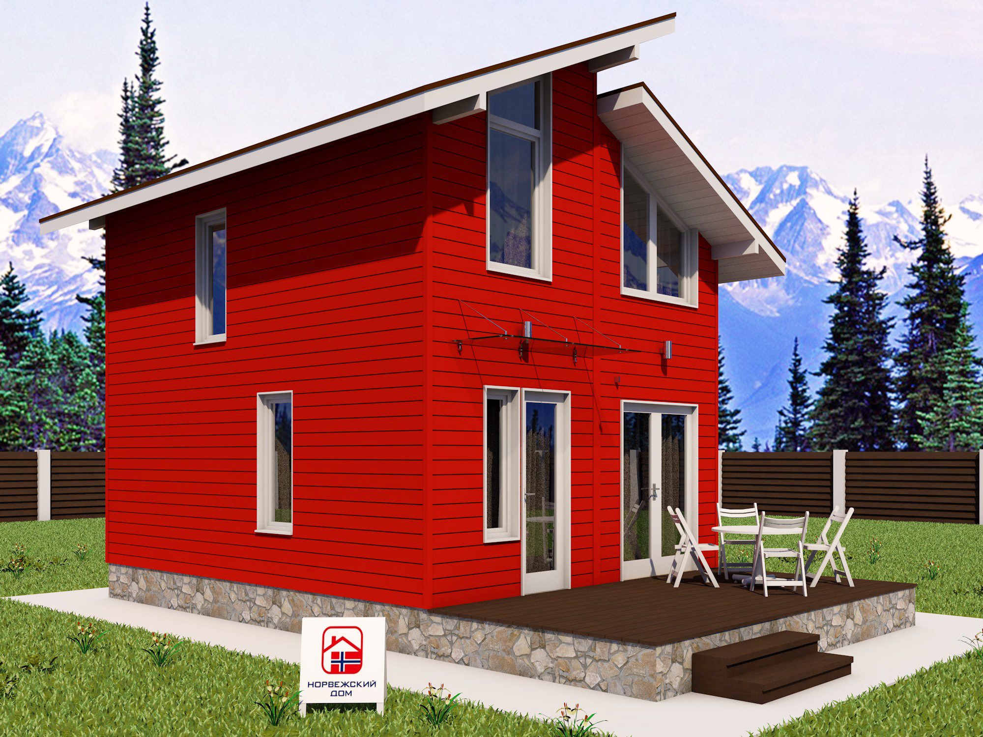 Норвежский дом 60 кв.м