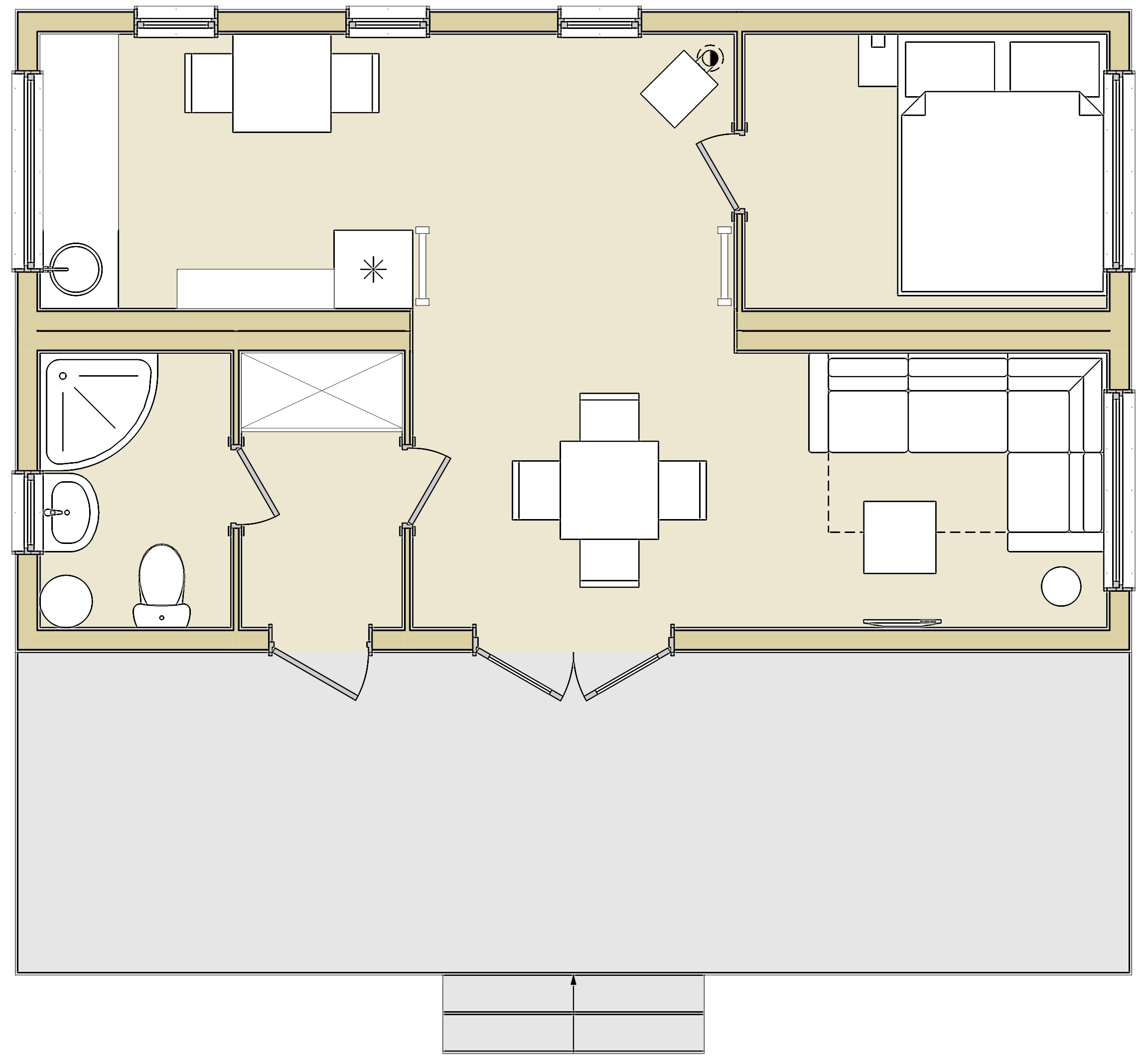 Норвежский дом 52 кв.м. плюс терраса 21 кв.м