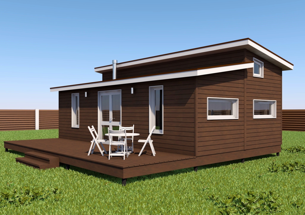 Норвежский дом 52 кв.м с баней