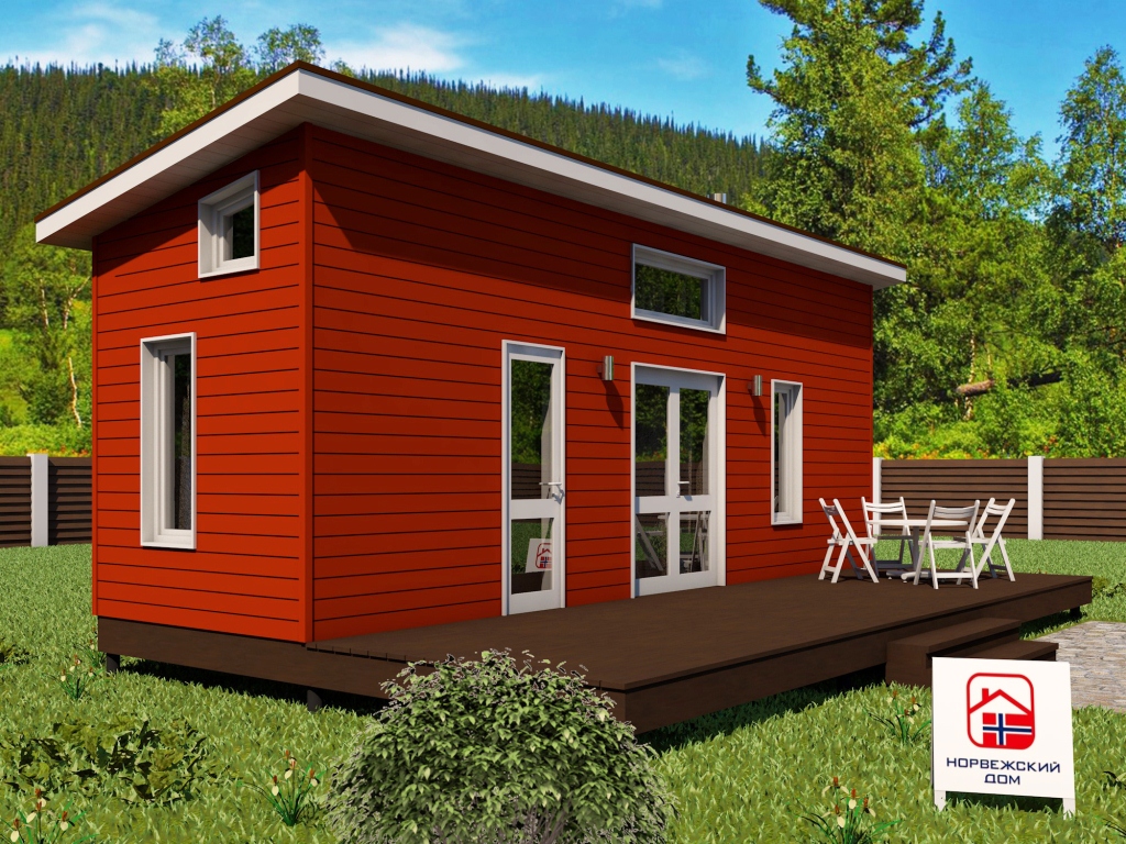 Норвежский дом 29 кв.м. плюс терраса 21 кв.м