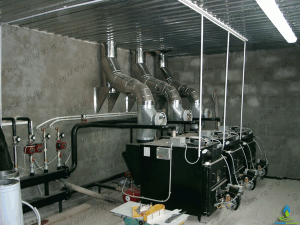 Монтаж котельных на отработанном масле и печном топливе