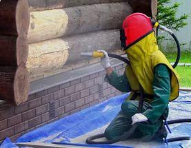 Абразивно-струйная шлифовка древесины