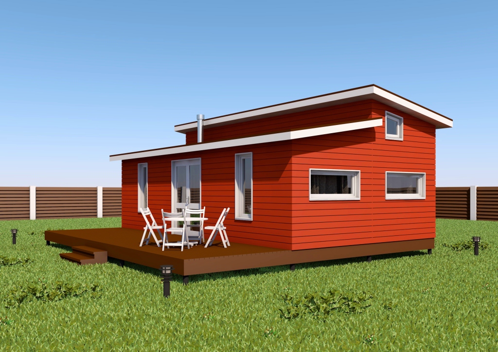 Норвежский дом 52 кв.м с баней