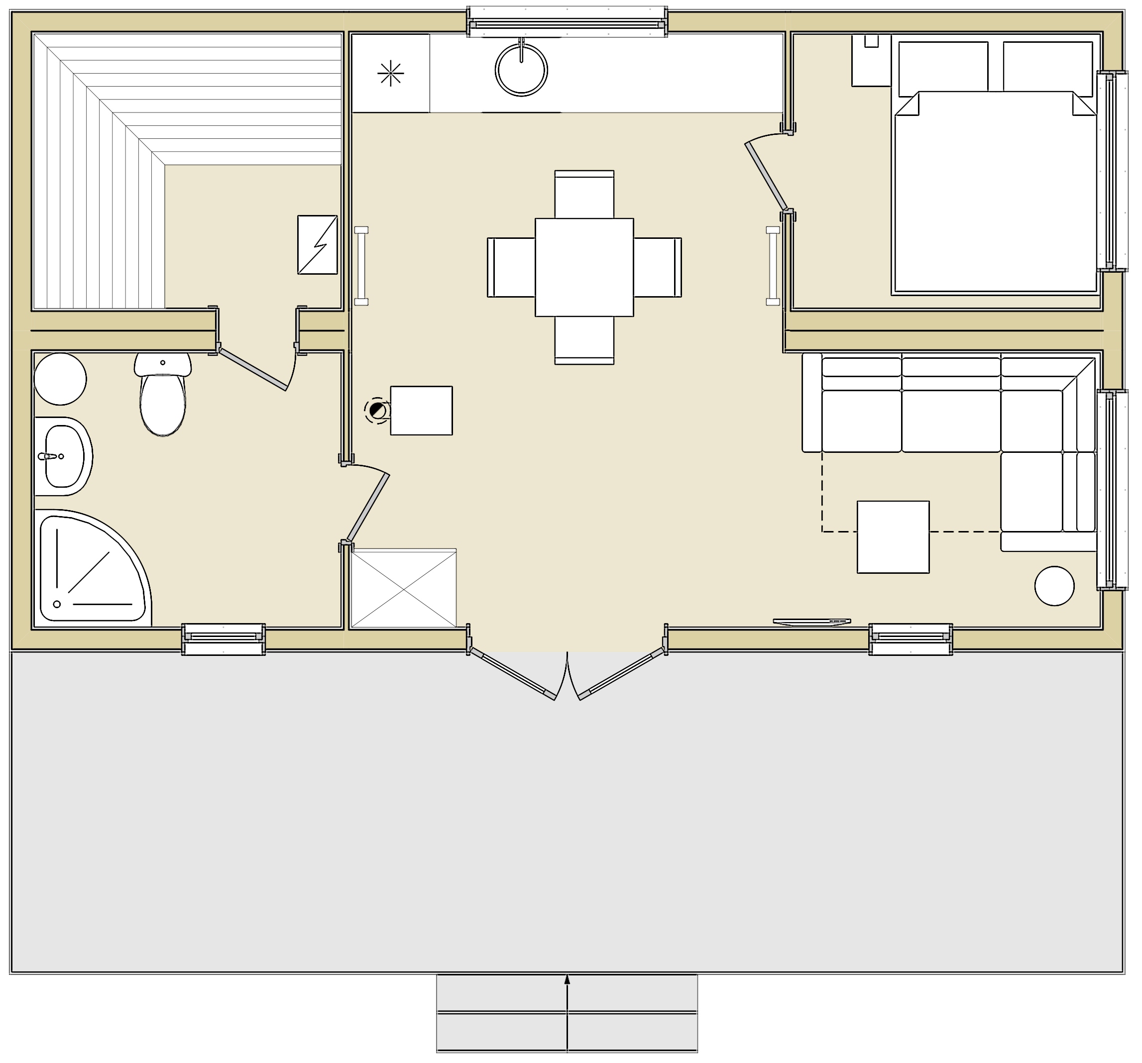 Норвежский дом 52 кв.м с баней