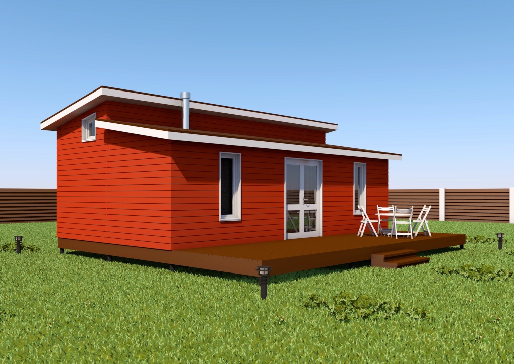 Норвежский дом 52 кв.м с баней