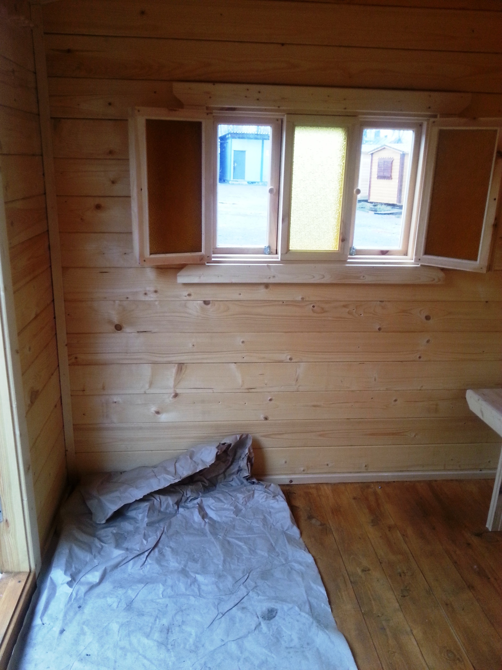 Готовая перевозная баня 2,3х6м с правым входом