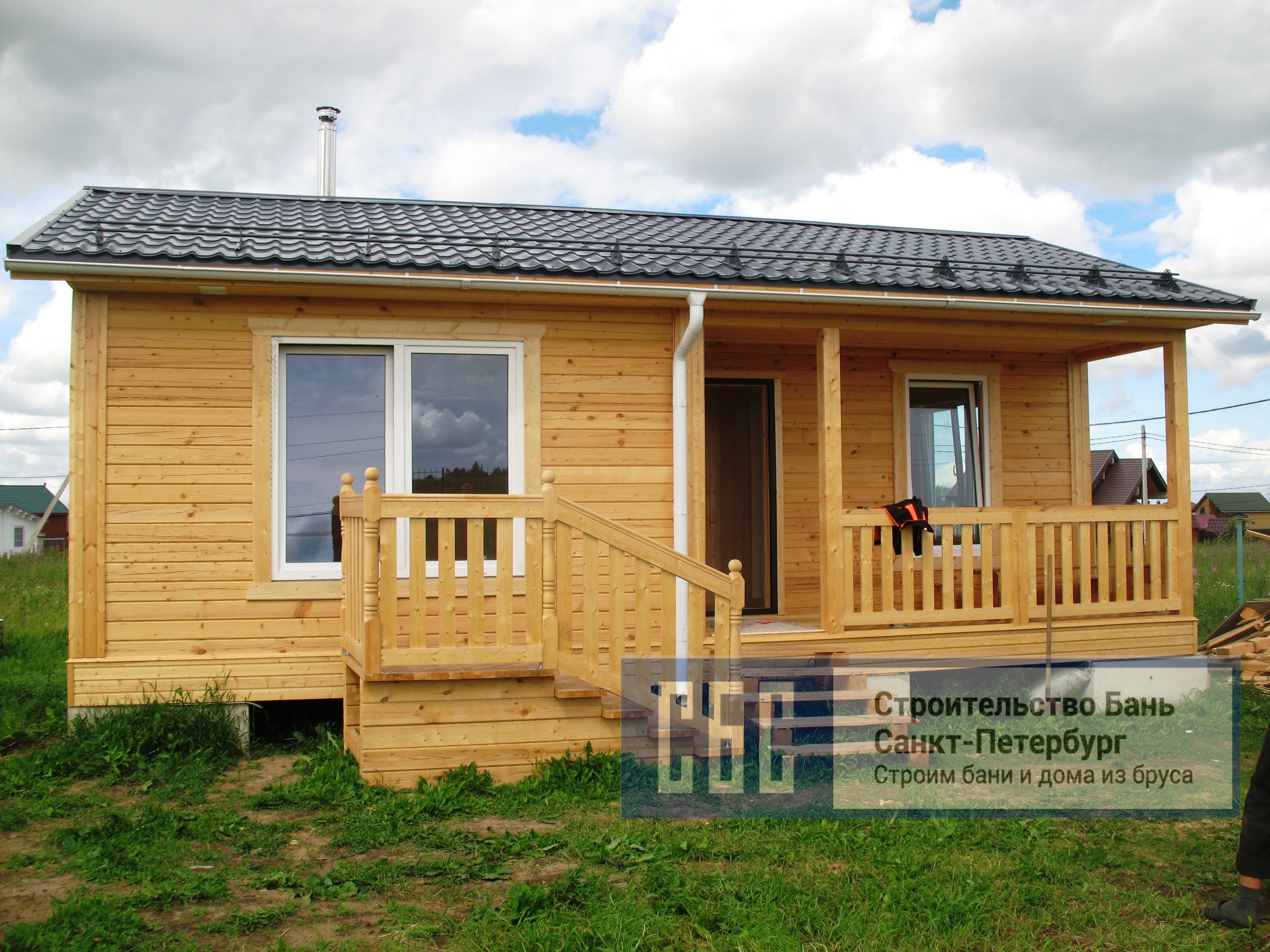 Баня брусовая 6х9м