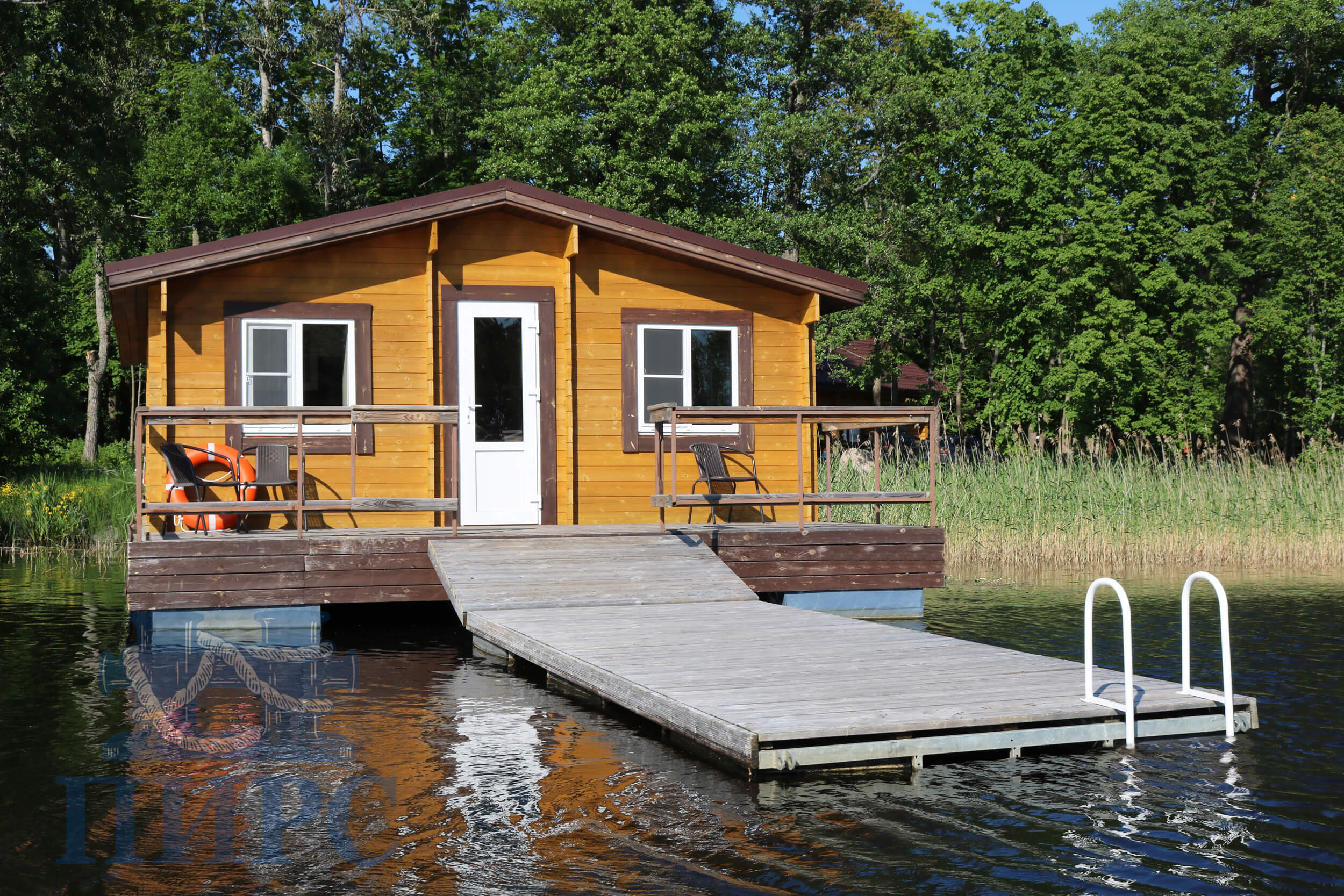 Понтонный причал для байдарок, лодок и катеров Лиман-12