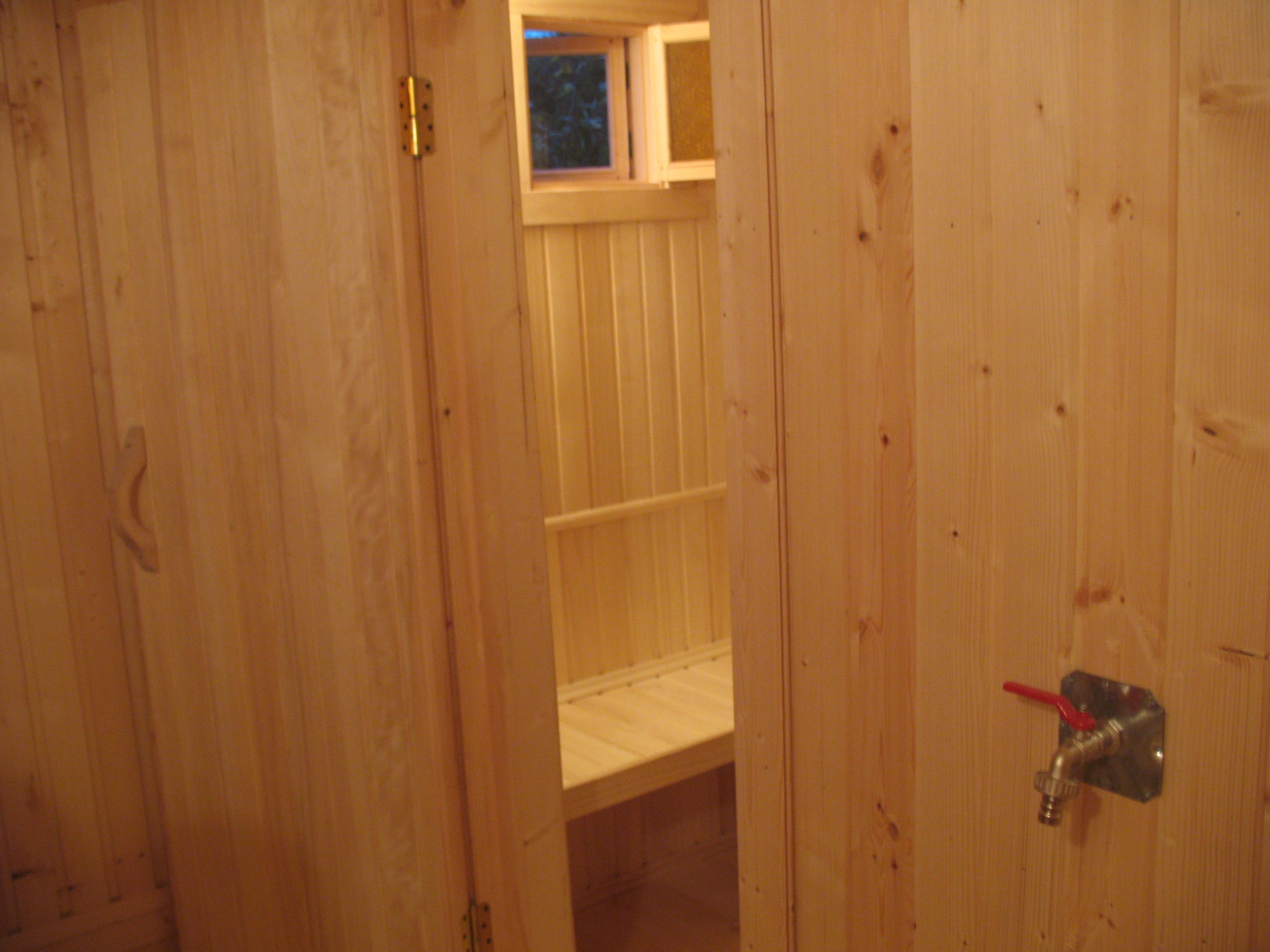 Сруб бани 4х5м из профилированного бруса 100х150мм с крыльцом 1х1,3м