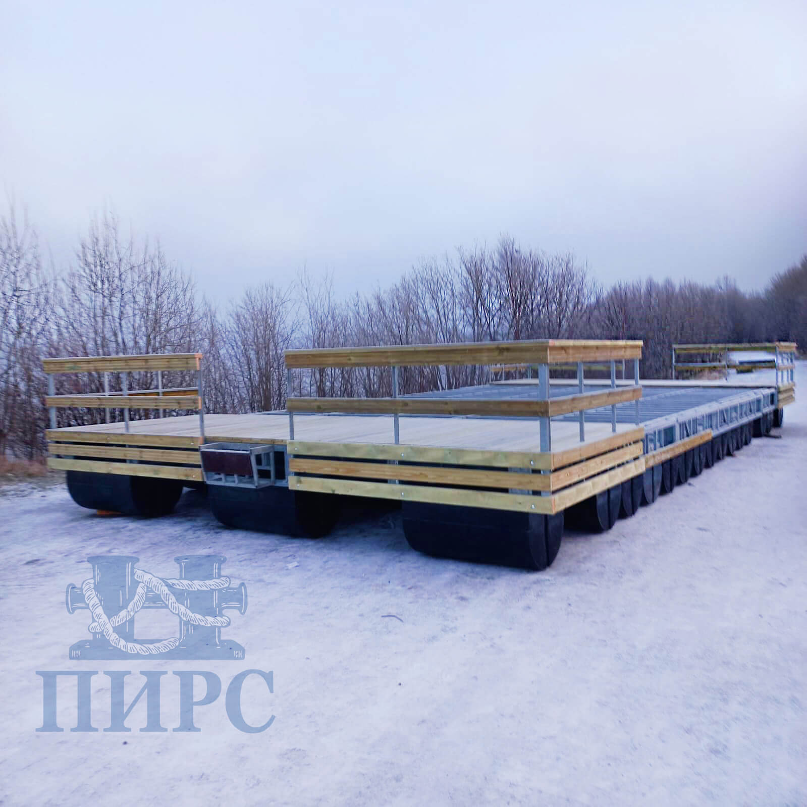 Понтонная площадка для плавдома «Остров-90»