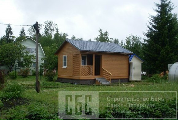 Сруб бани 5х6м из профилированного бруса