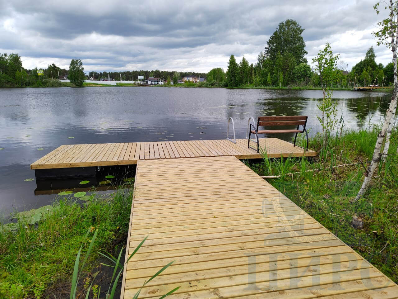 Понтонный причал для байдарок, лодок и катеров Лиман-12