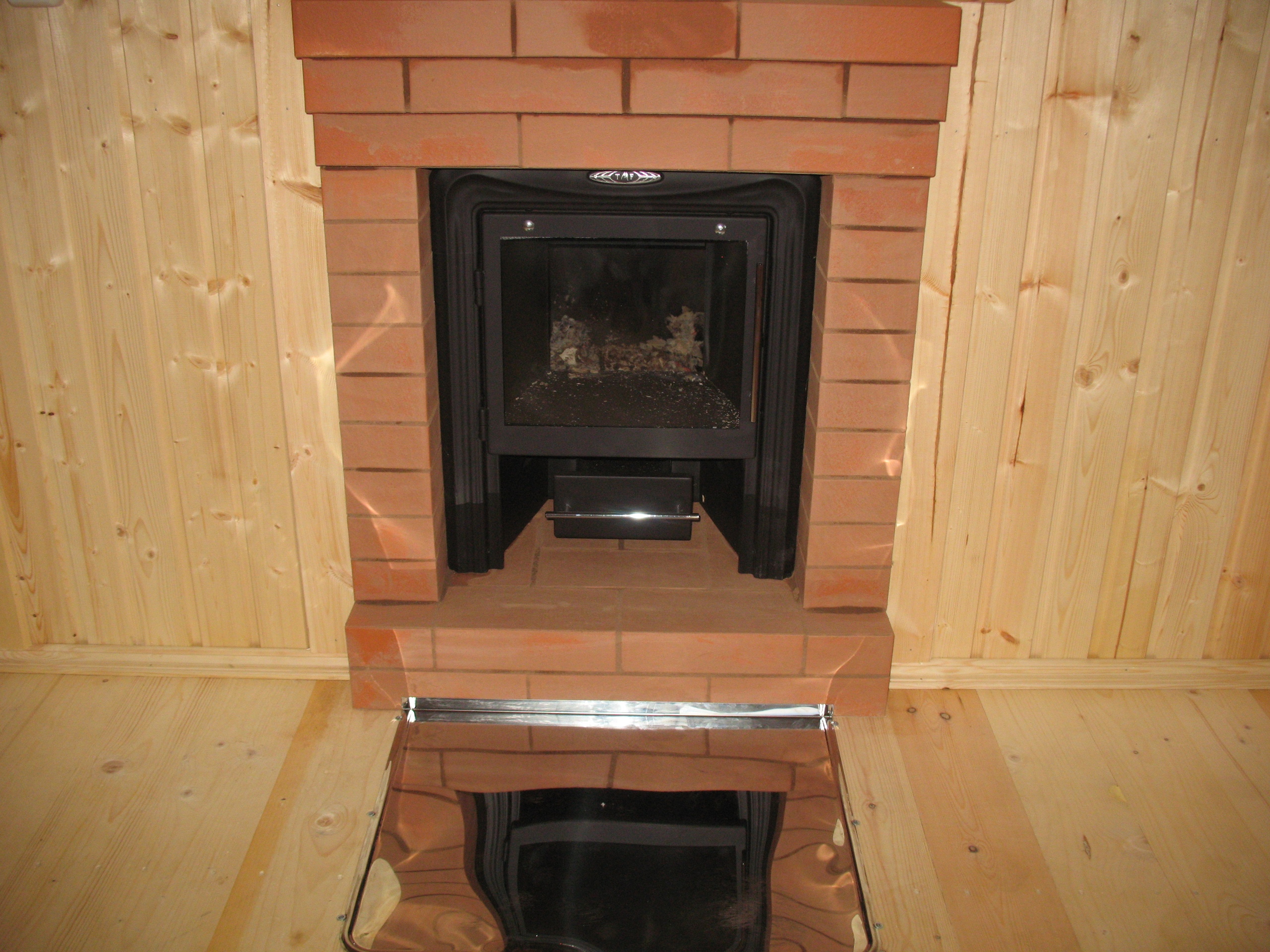 Брусовая баня 4х6 с террасой 1,5х2,5