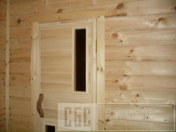 Баня брусовая 6х6м с открытой террасой 2,5х2,5м
