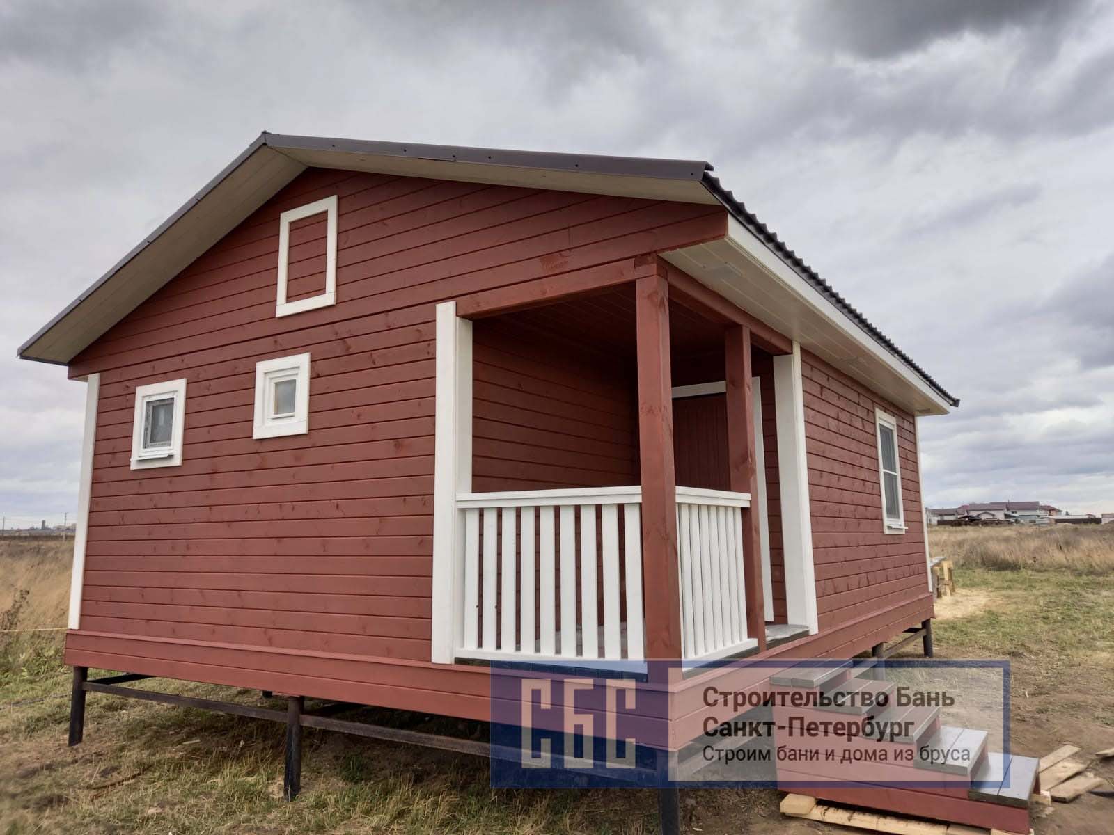 Баня из бруса 6х8м