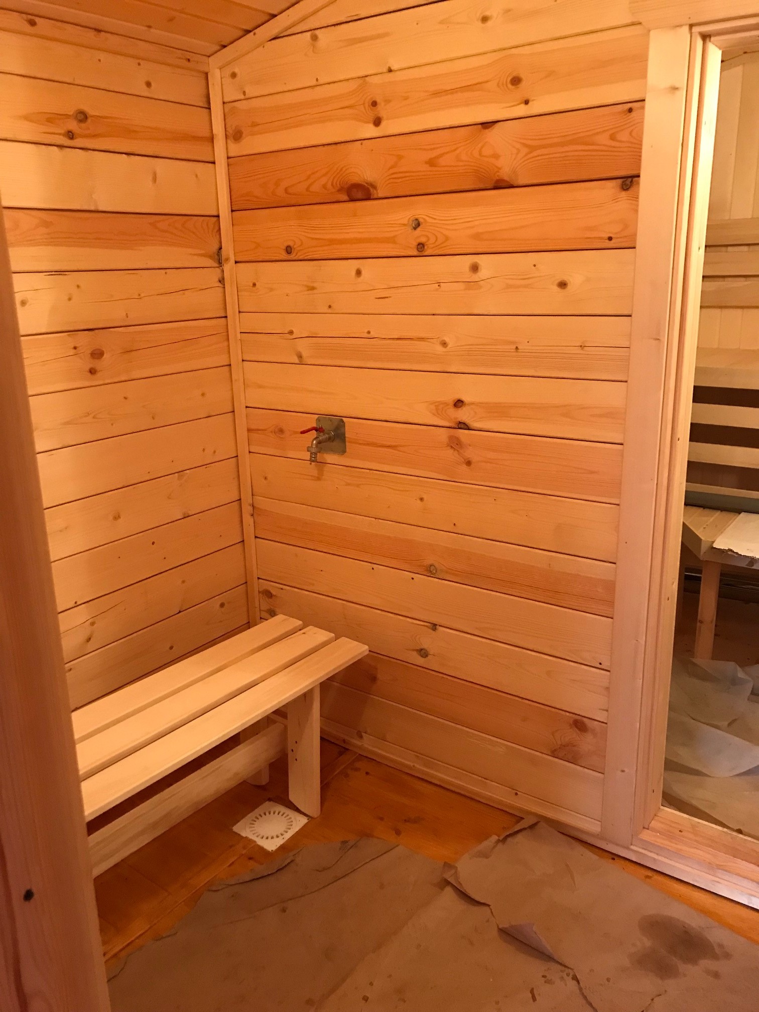 Готовая перевозная баня 2,3х7м