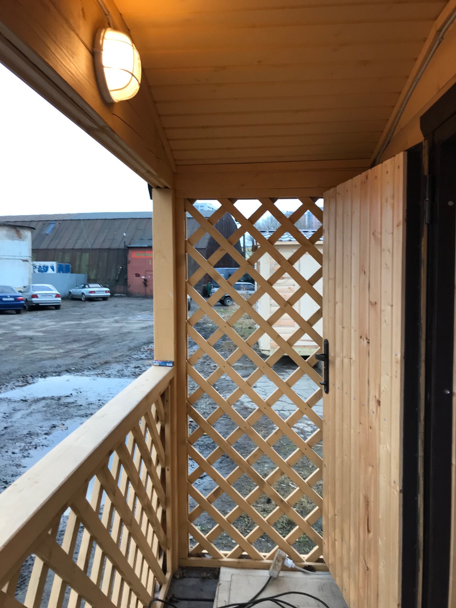 Готовая перевозная баня 2,3х7м