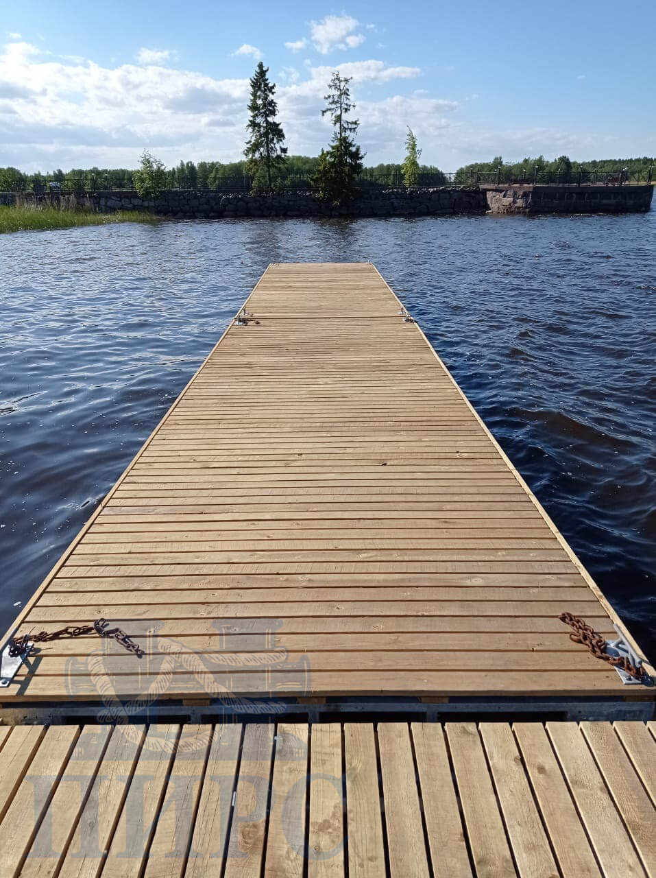 Готовые причалы из понтонных секций