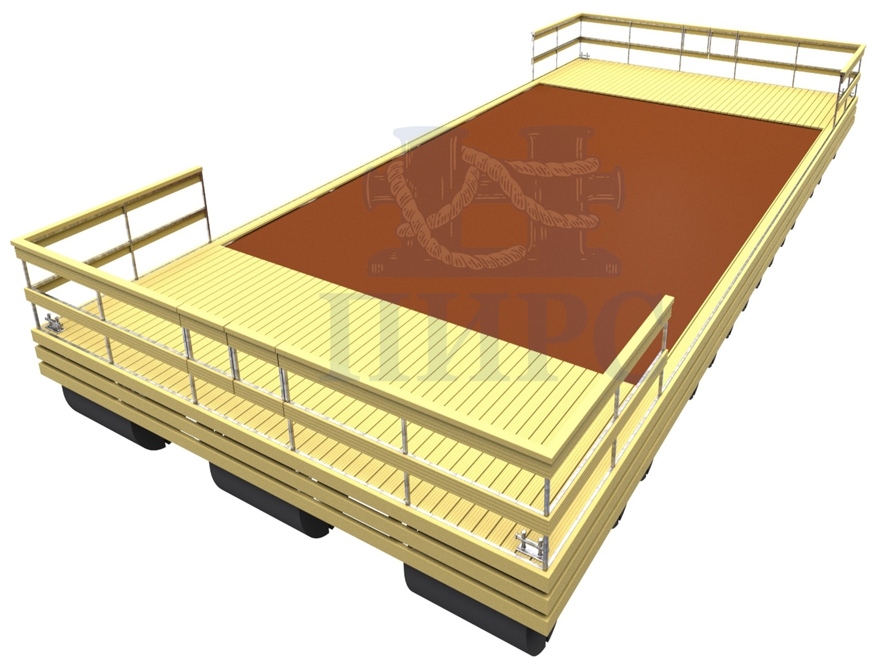 Понтонная площадка для плавдома «Остров-90»