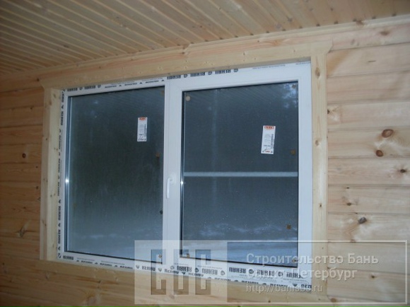 Баня брусовая 6х6м с открытой террасой 2,5х2,5м