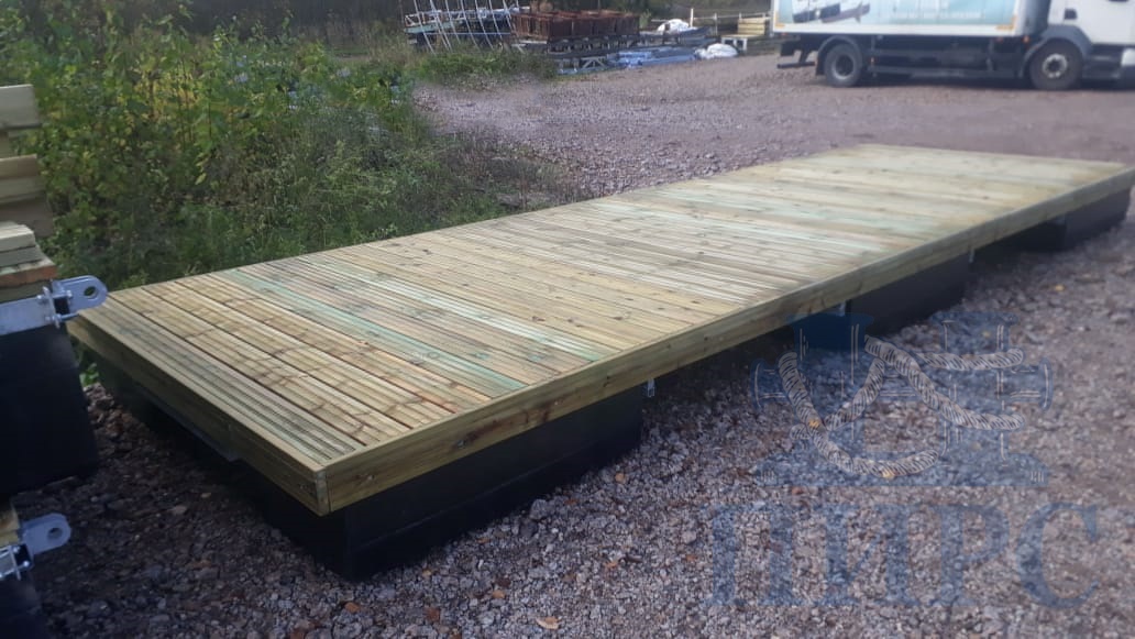 Понтонный причал для байдарок, лодок и катеров Лиман-12