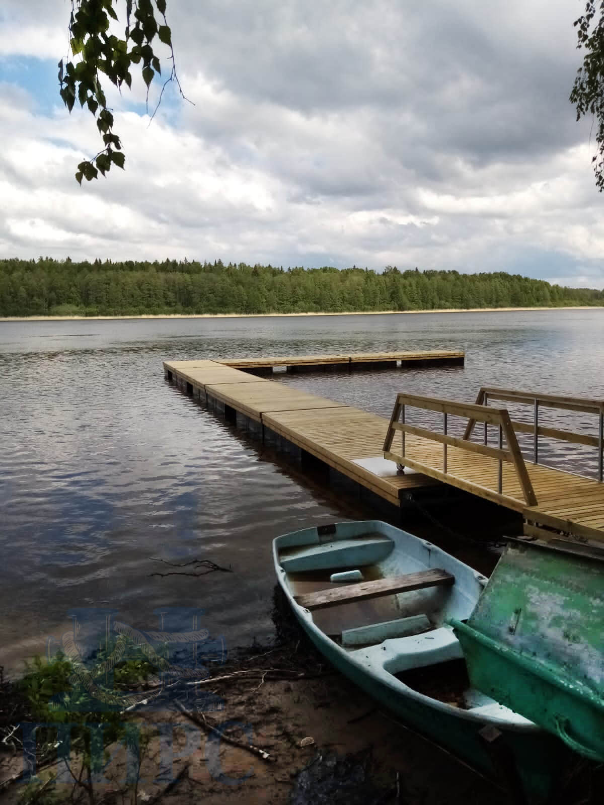 Готовые причалы из понтонных секций