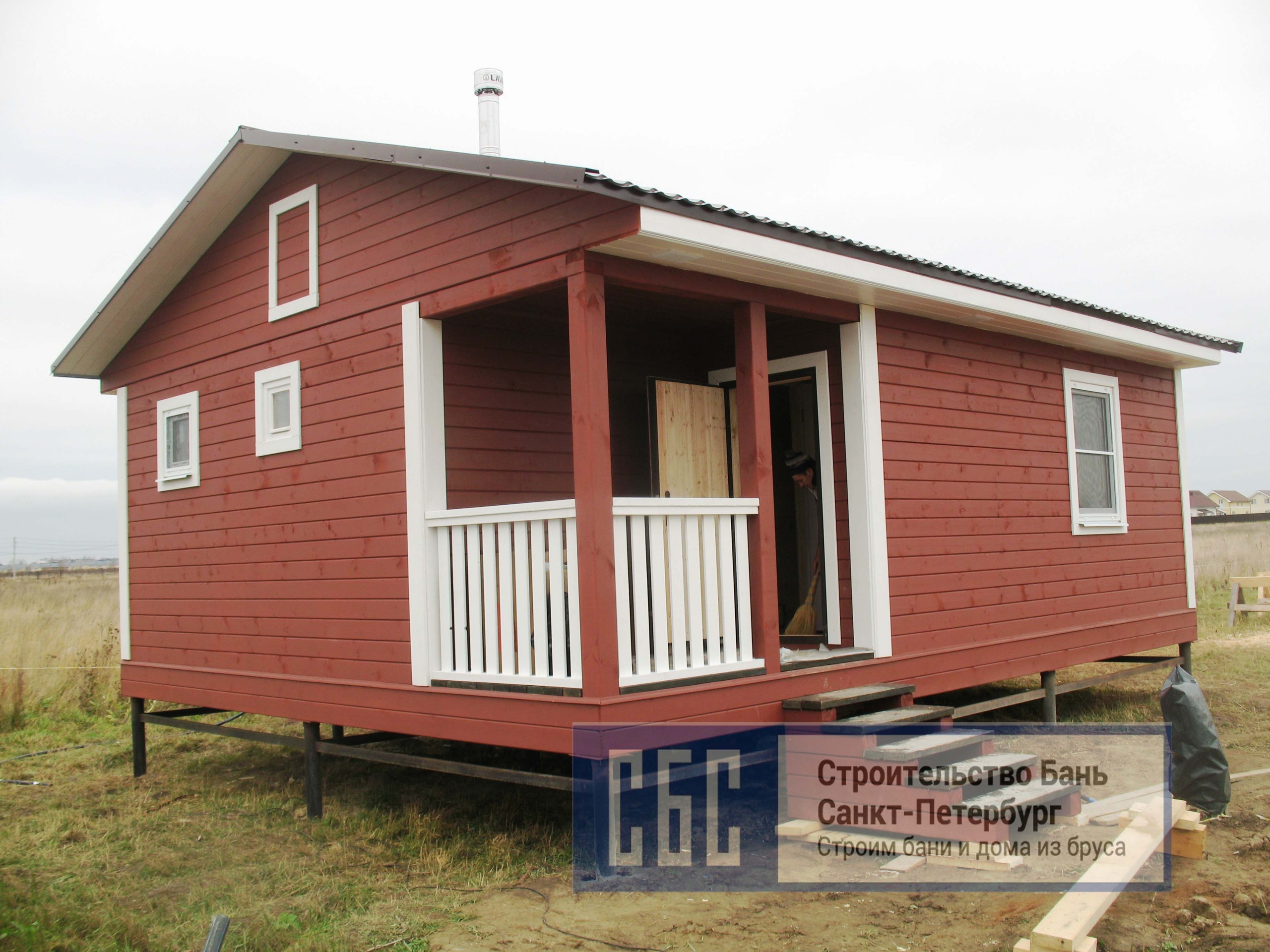 Баня из бруса 6х8м