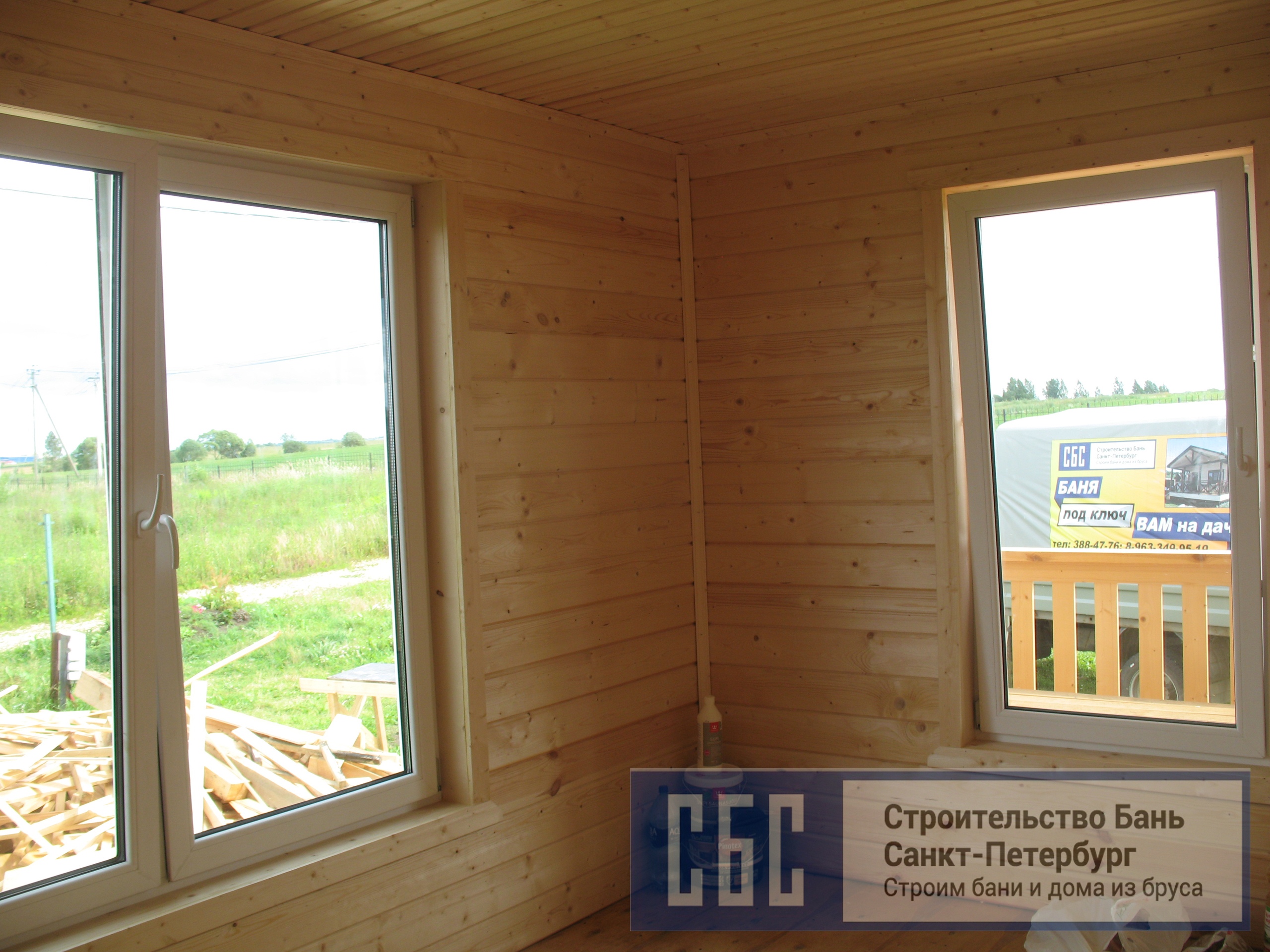 Баня брусовая 6х9м