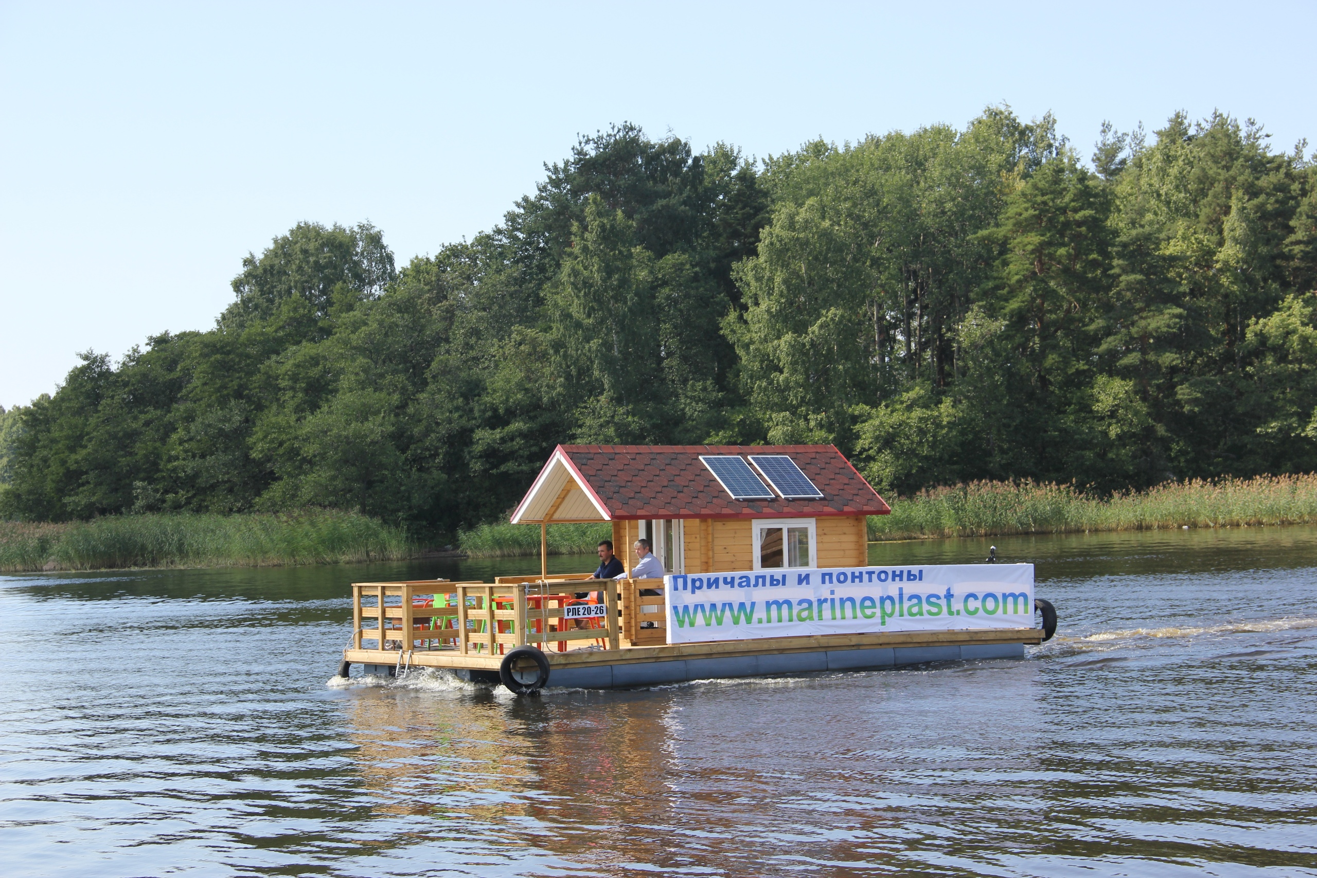 Плавучий дом-дача на воде Остров-40